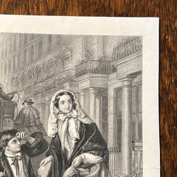The Crossing Sweeper 5.5" x 8.25" Antique Engraving/Print - Picture 6 of 10